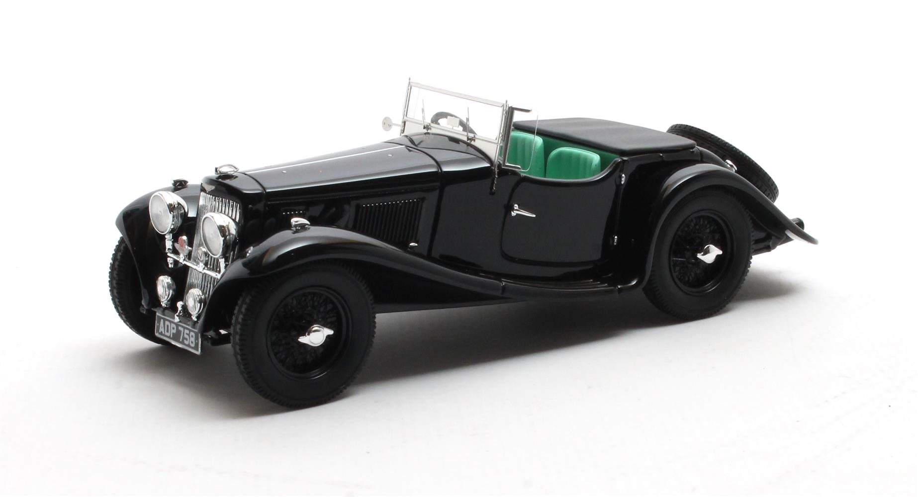 Aston Martin 15-98 2-4 passenger 1938 Zwart - 1:43